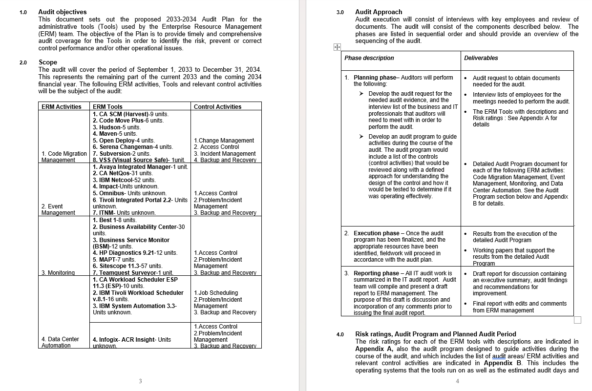 Audit Plan